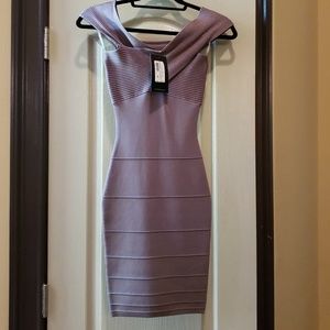 Guess by Marciano over the shoulders bandage dress